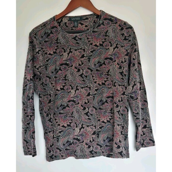 Lauren Ralph Lauren Tops - Lauren Ralph Lauren Shirt Womens 1X Plus Paisley Boho Indie Hippie Whimisgoth